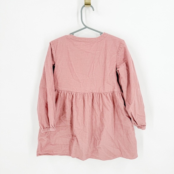 Mango Pink Pleated Sundress with Bishop Sleeves - Picture 3 of 3